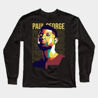 Paul George on WPAP Style Long Sleeve T-Shirt